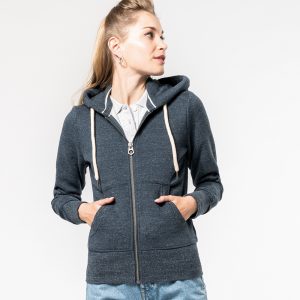 Ladies' Vintage Hooded Sweat Jacket