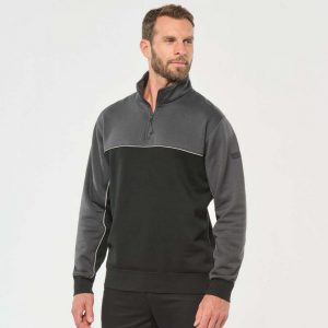 Workwear Sweater with 1/4 zip