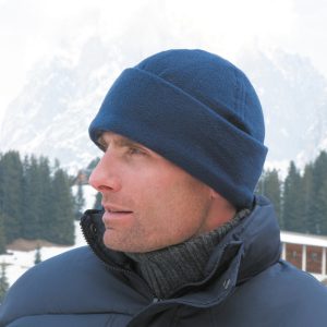 Fleece Hat with Wide Cuff