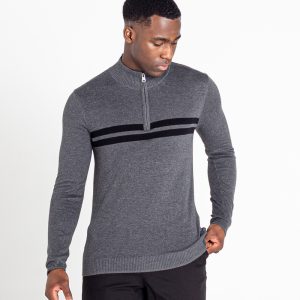 Knitted Pullover with 1/4 zip